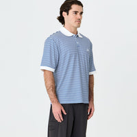 Mornington Polo Blue/White Stripe