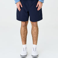 Pintuck Short 2.0 Cream & Navy