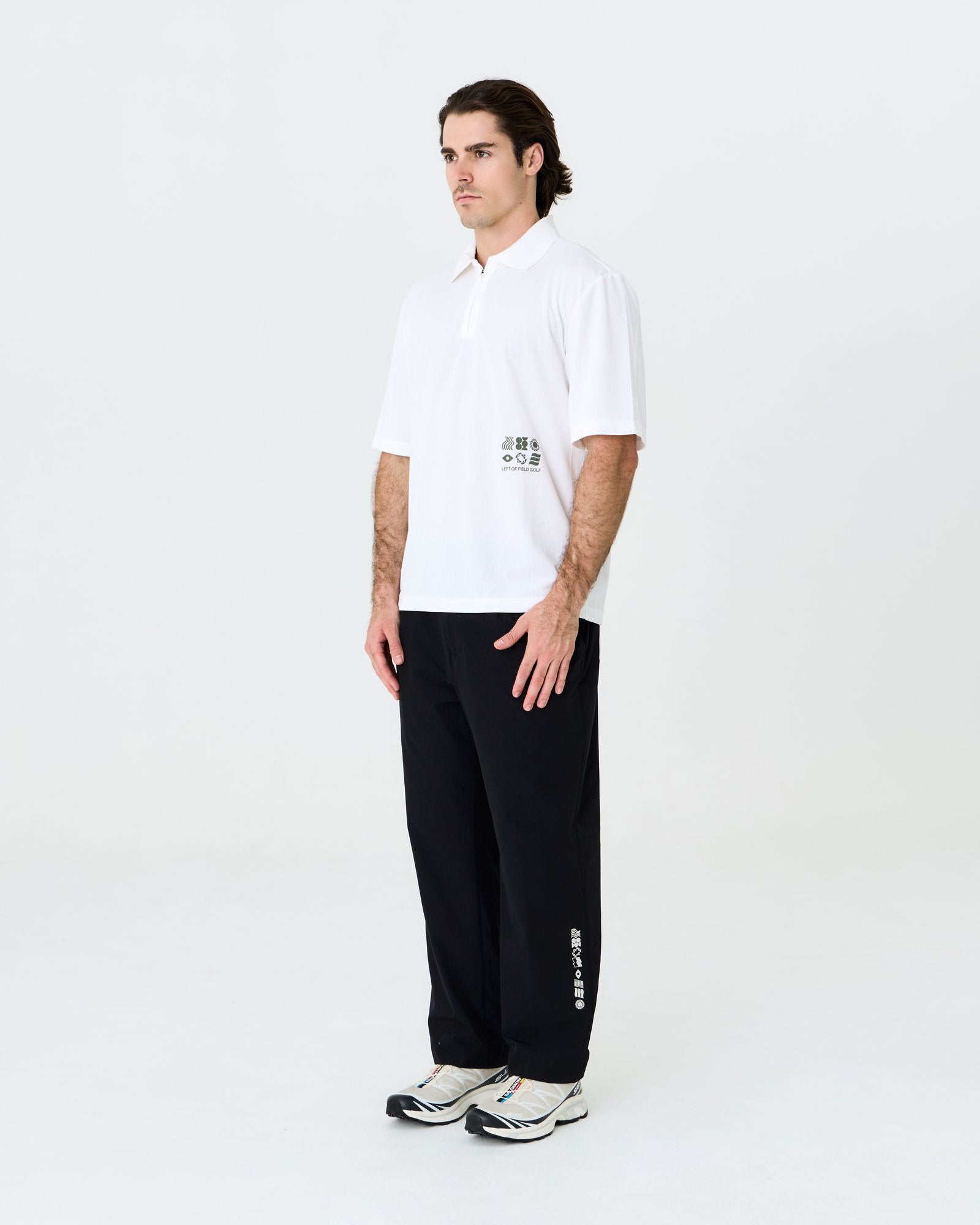 Bass Golf Polo White | Men's Golf Polo Shirts Australia – Left of