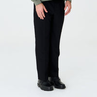 Stanwell Pleated Wide Trouser Black
