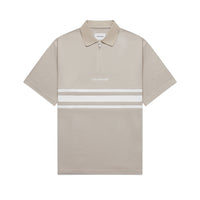 LENNOX GOLF POLO SHIRT OAT FRONT