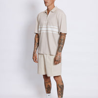 LENNOX GOLF POLO SHIRT OAT SIDE