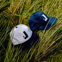 Backwards L Cap - White/Navy