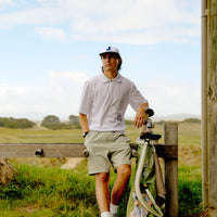 Backwards L Cap - White/Navy