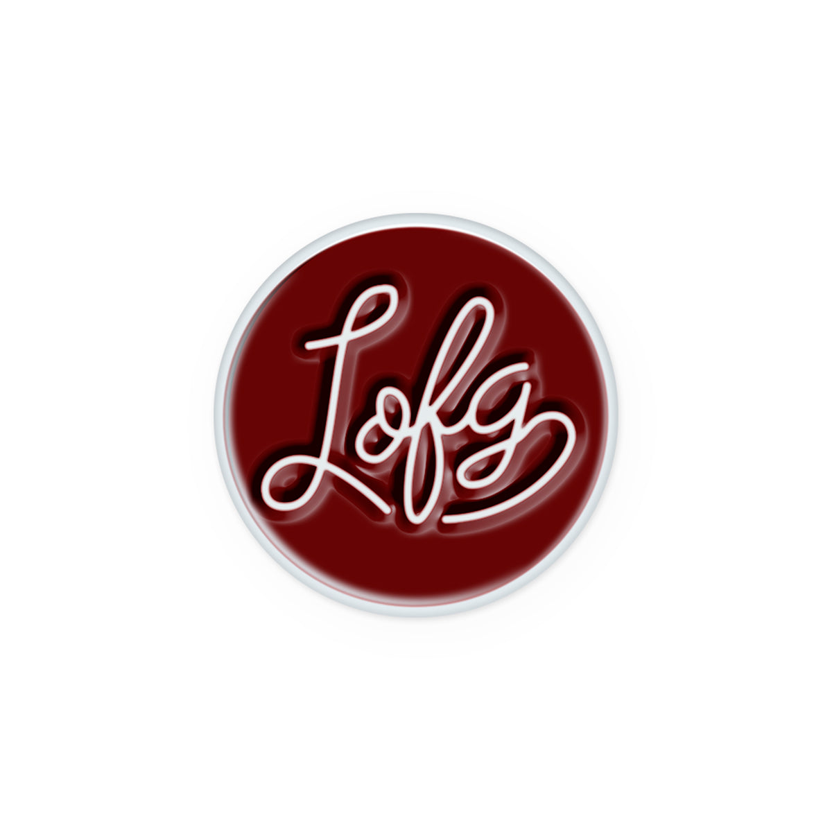 Script Ball Marker - Burgundy – Left of Field Golf