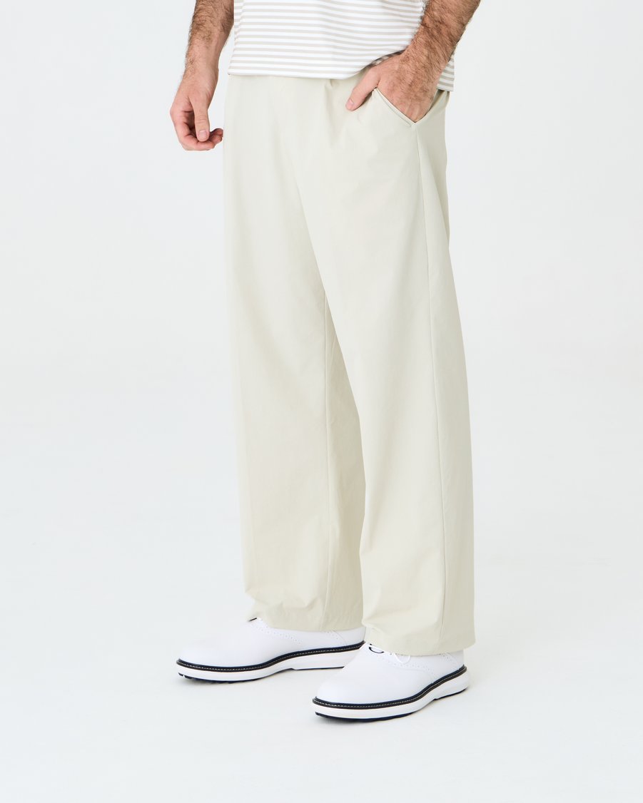 Pleated Lite Pant Beige