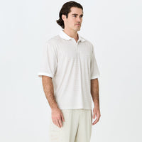 Mornington Polo Beige/White Stripe