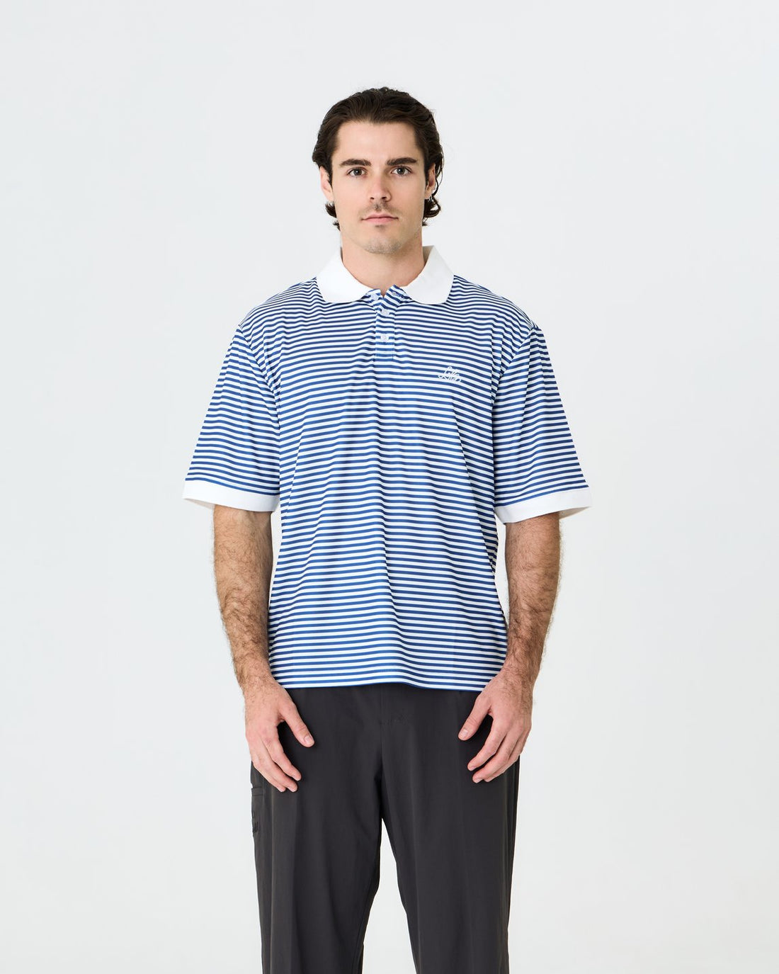 Mornington Polo Blue/White Stripe