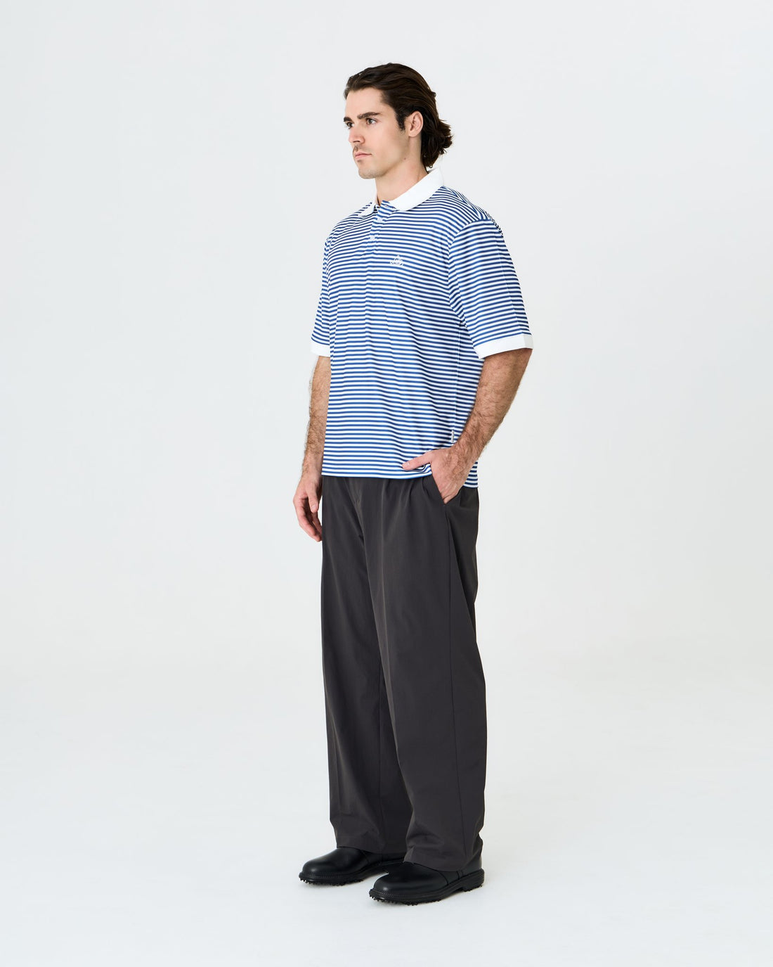 Mornington Polo Blue/White Stripe