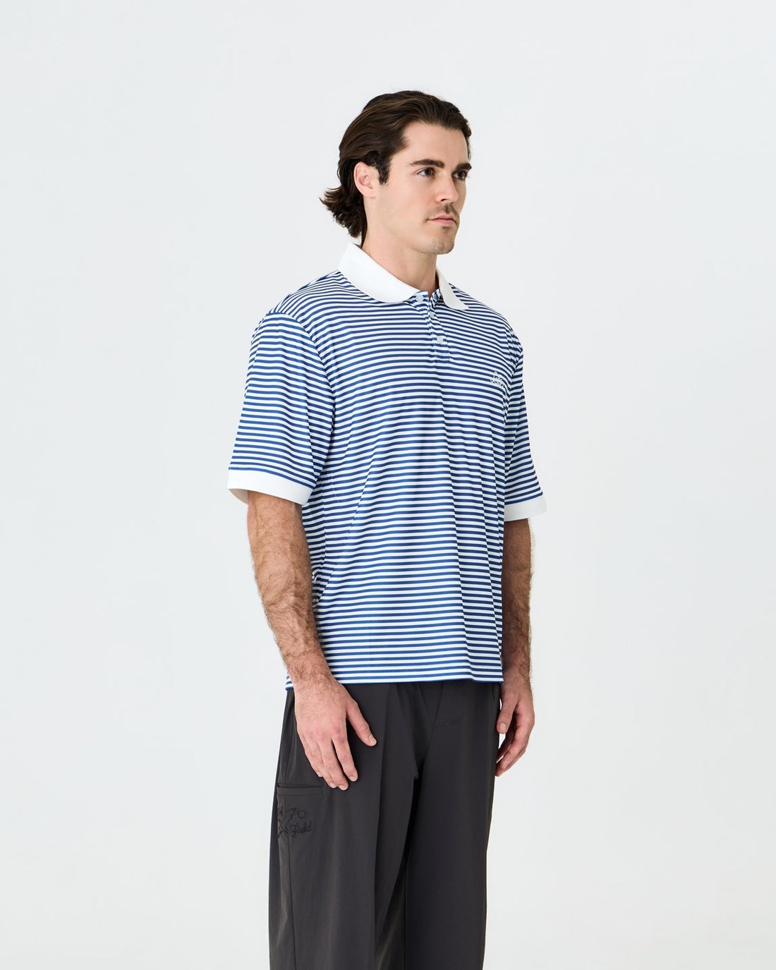 Mornington Polo Blue/White Stripe