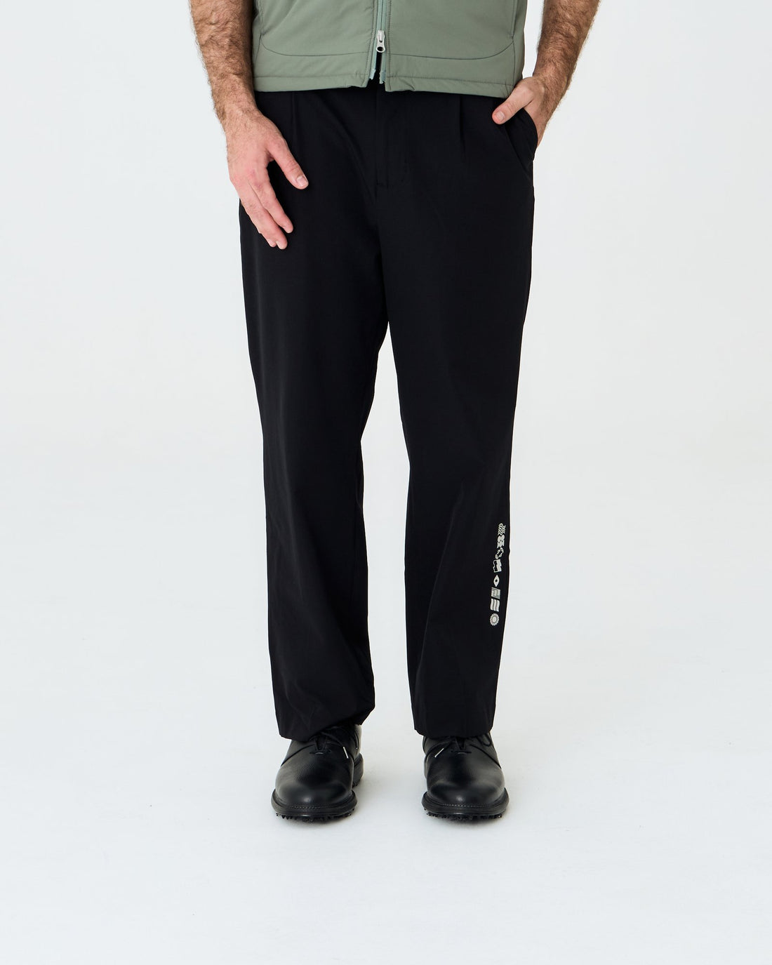 Elements Pleated Wide Leg Tech Trouser