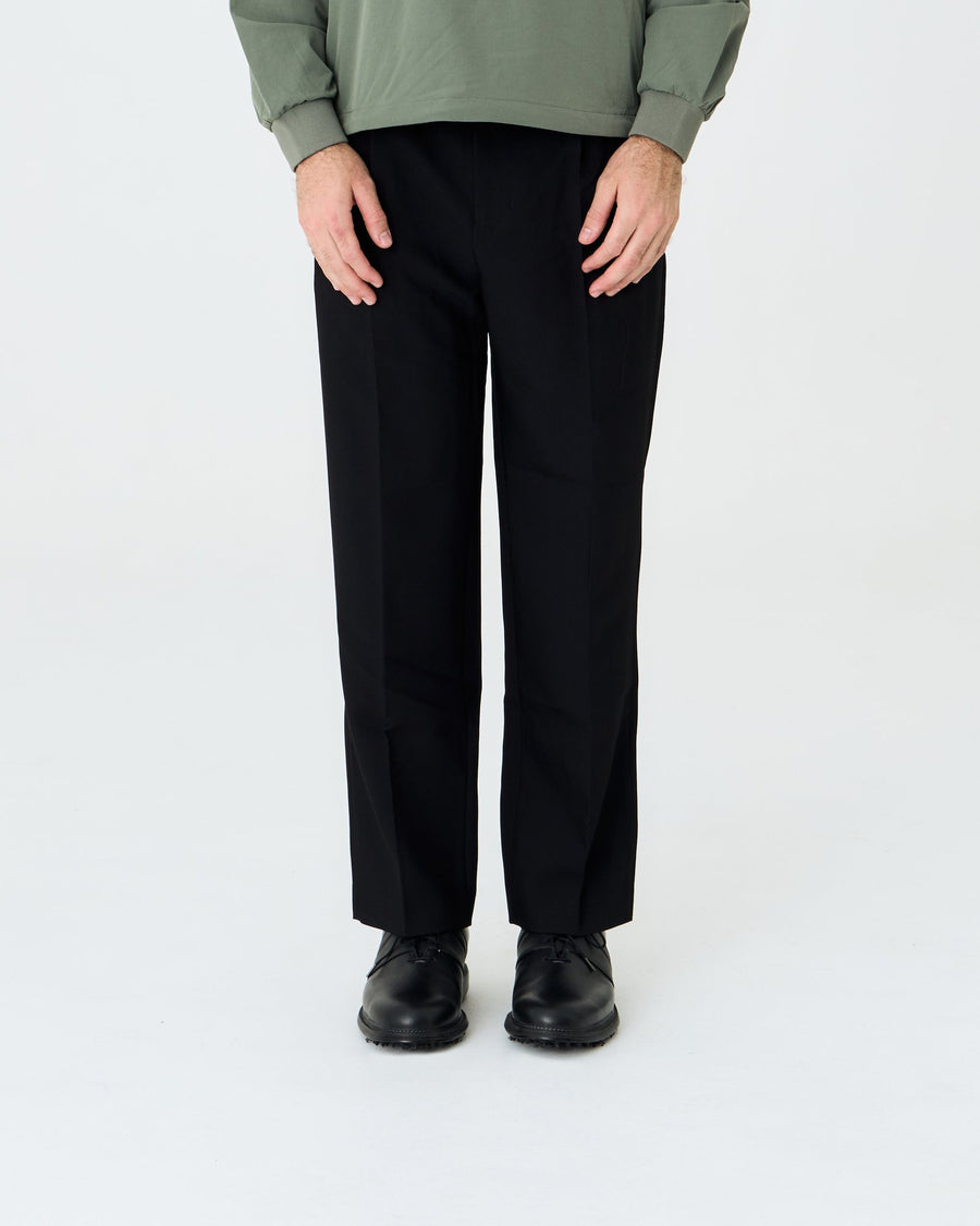 Stanwell Pleated Golf Trousers Black | Men's Golf Pants – Left of