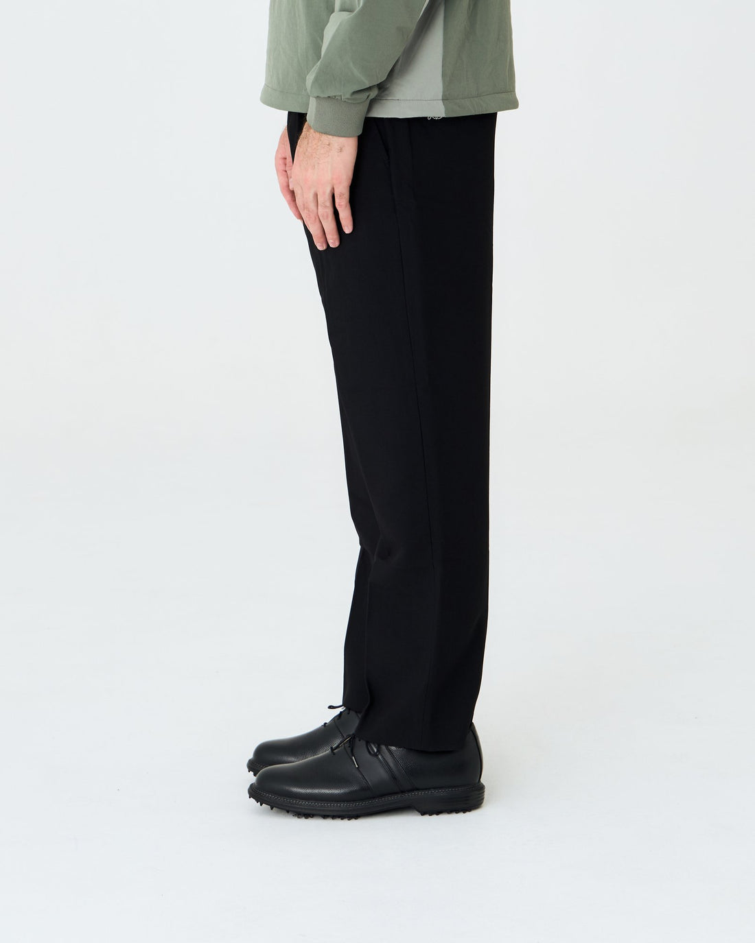Stanwell Pleated Wide Trouser Black