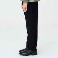 Stanwell Pleated Wide Trouser Black