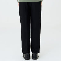 Stanwell Pleated Wide Trouser Black