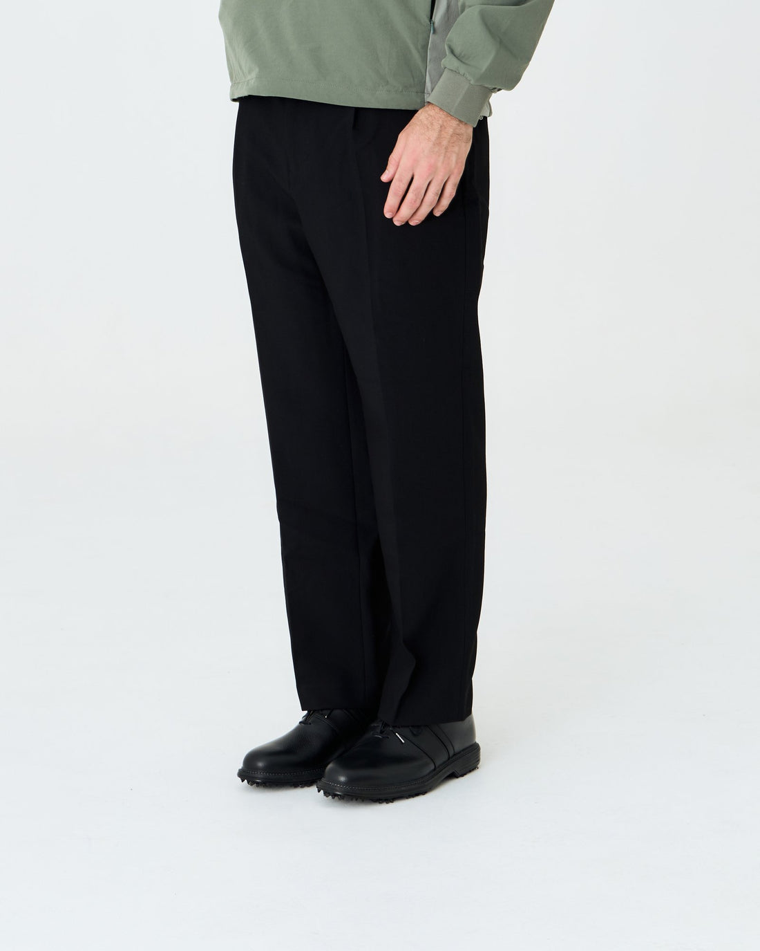 Stanwell Pleated Golf Trousers Black | Men's Golf Pants – Left of