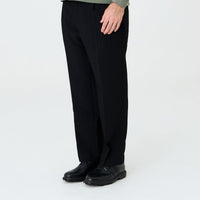 Stanwell Pleated Wide Trouser Black