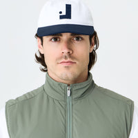 Backwards L Cap - White/Navy