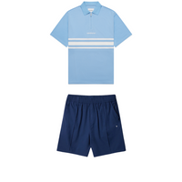 Blue Course Bundle - Ballina Polo Shirt + Navy Pintuck Golf Short