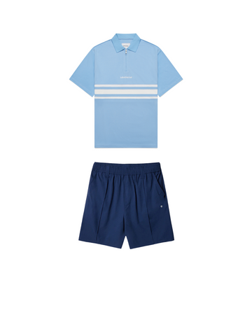 Blue Course Bundle - Ballina Polo Shirt + Navy Pintuck Golf Short