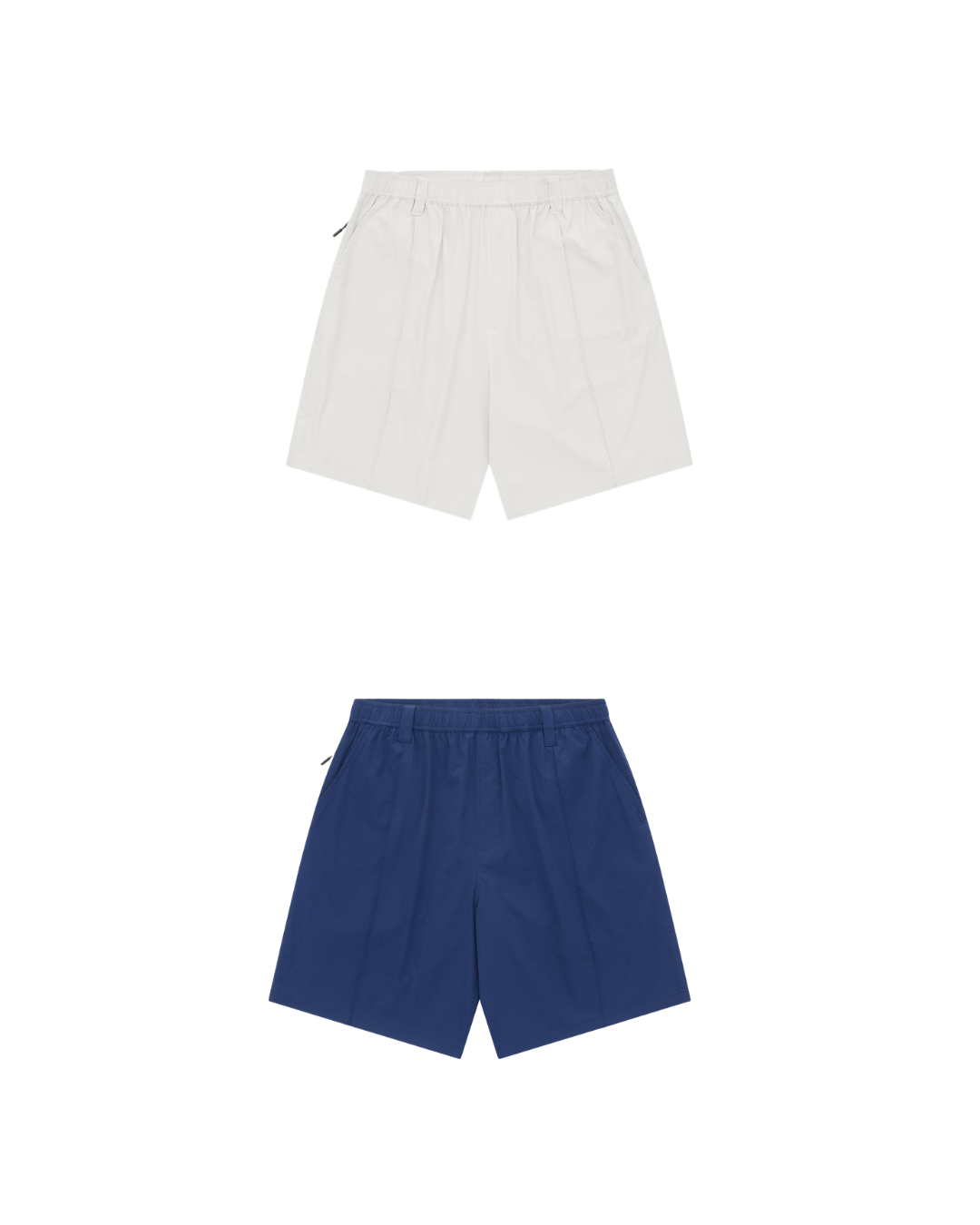 Pintuck Short 2.0 Cream & Navy