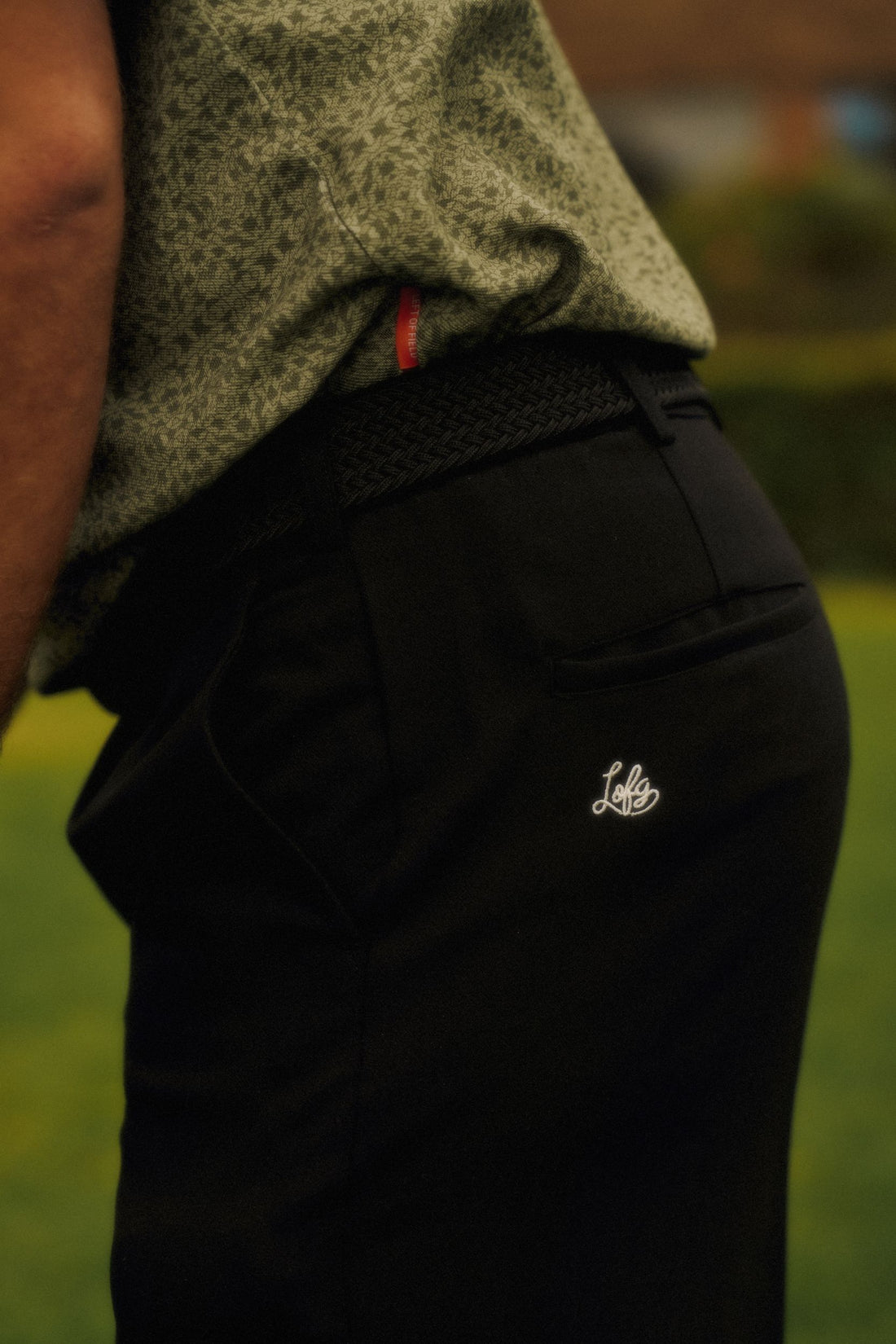 Stanwell Pleated Wide Trouser Black Left of Field Golf