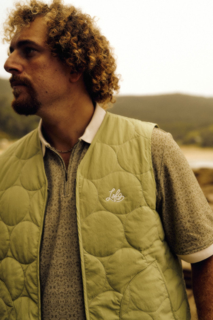 Audley Padded Golf Vest Sage