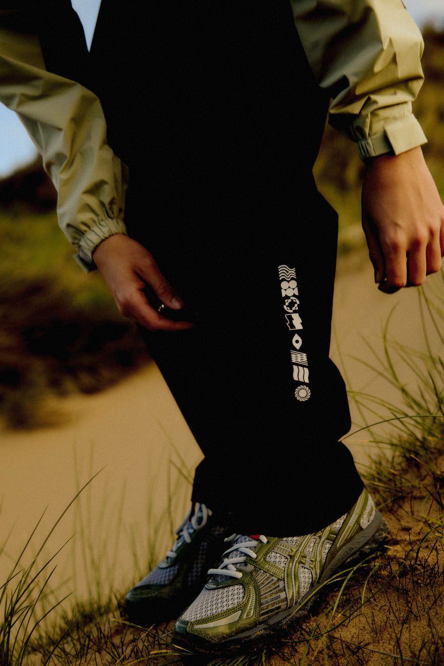 Elements Pleated Wide Leg Tech Trouser