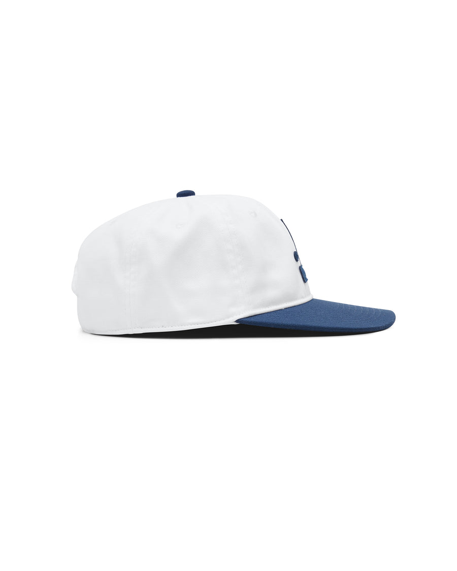 Backwards L Cap - White/Navy