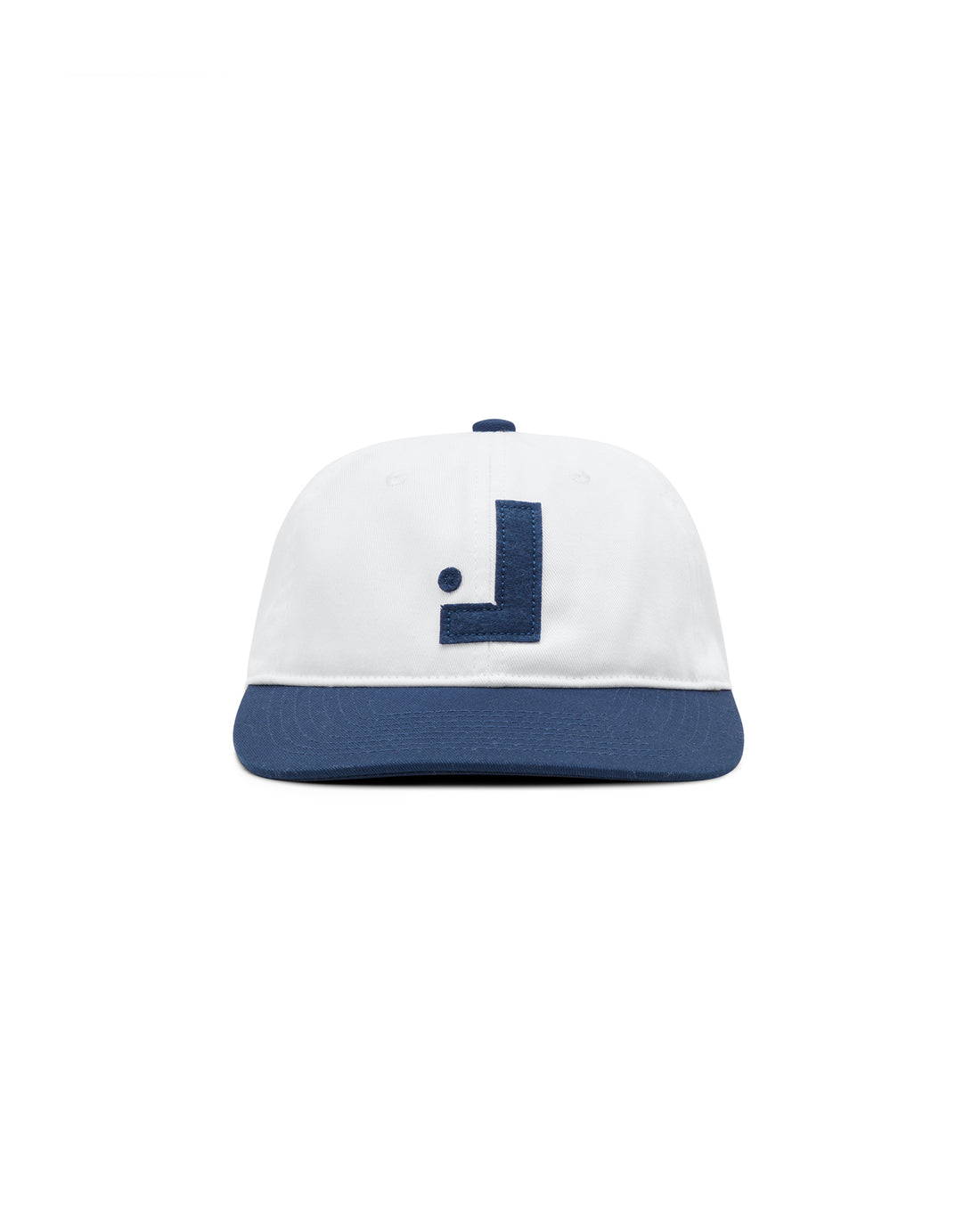 Backwards L Cap - White/Navy