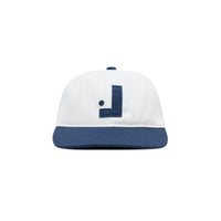 Backwards L Cap - White/Navy