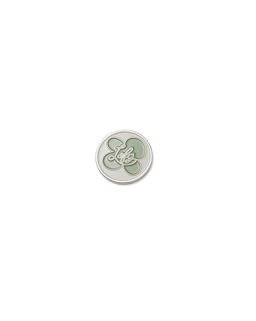 Flower Ball Marker - Silver/Sage | Left of Field Golf