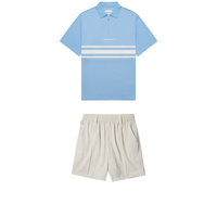 Cross Course Bundle - Ballina Polo Shirt + Cream Pintuck Golf Short