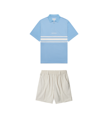 Cross Course Bundle - Ballina Polo Shirt + Cream Pintuck Golf Short